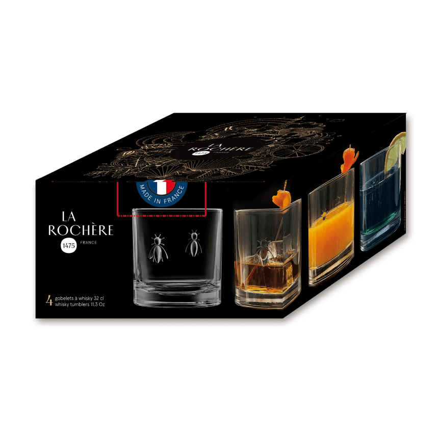 La Rochere Bee Whiskey Glasses Gift Box