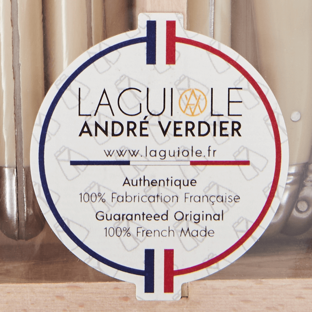 Elegant ivory handle Authentic French cutlery set for six – Laguiole by André Verdier – Malmaison
