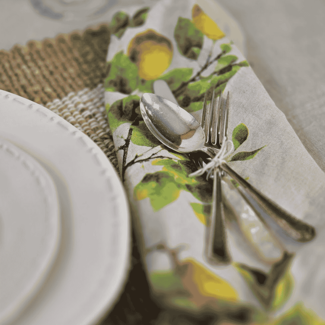 Lemon Print Napkins