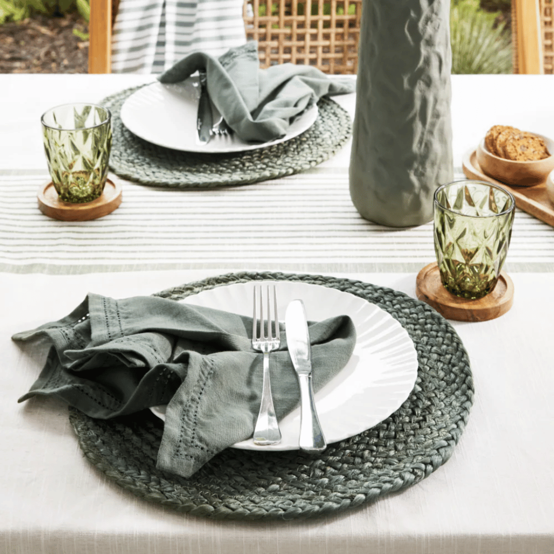 Lucien Round Placemats | French Country Style | Fast Delivery - Malmaison
