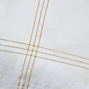 Christmas Napkins - Gold & White