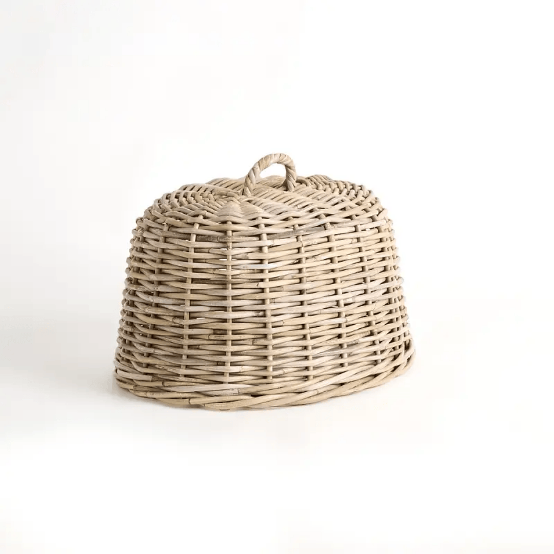 Provence Rattan Cloche - Food Cover