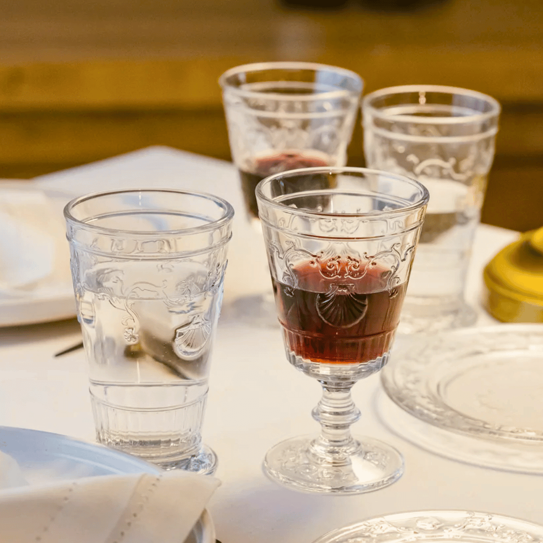La Rochere French Wine Goblets - Versailles - French Glassware - French Home Decor - French Wine Glasses