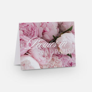 Peonies in Paris Greeting Card