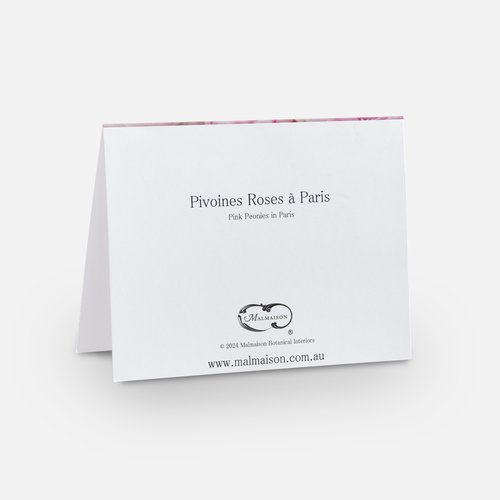 Peonies in Paris Greeting Card