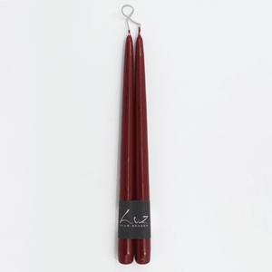 Taper Candles - Luz - Plum Colour