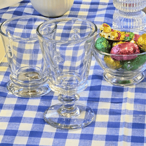 Bee Wine Glass on Easter Table