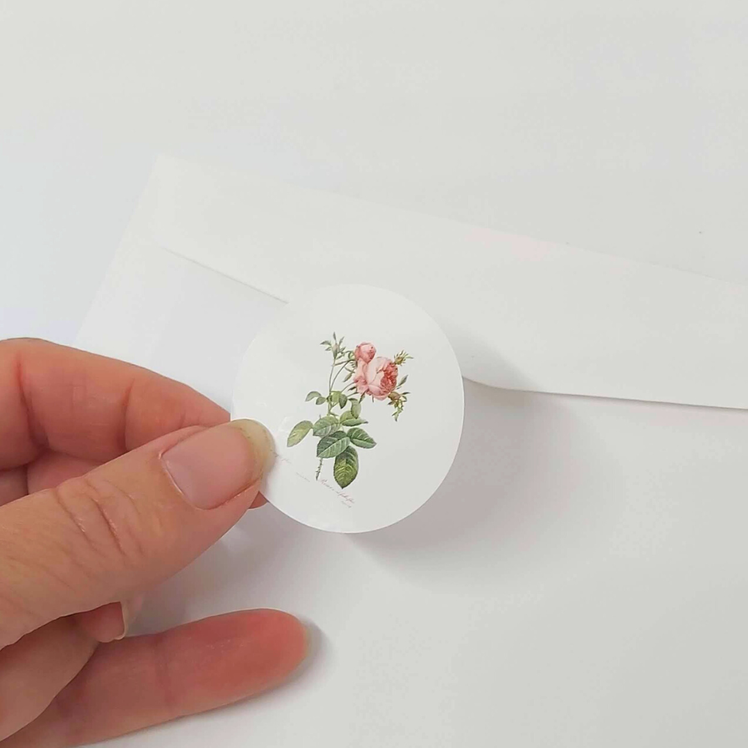REDOUTÉ Rosa Centifolia Gift Stickers