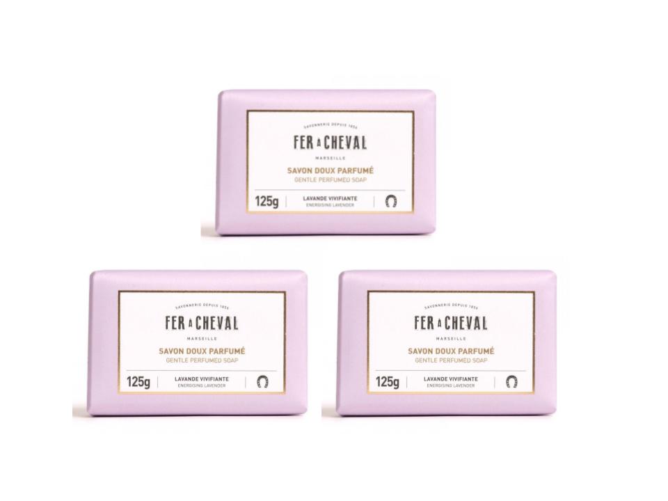 Gentle Perfumed Soap Energising Lavender 125g - Fer à Cheval