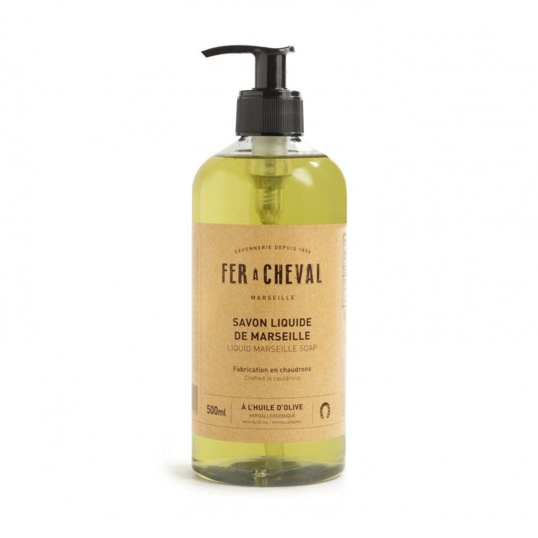 Savon de Marseille Olive Oil  Liquid Soap 500g - Fer à Cheval