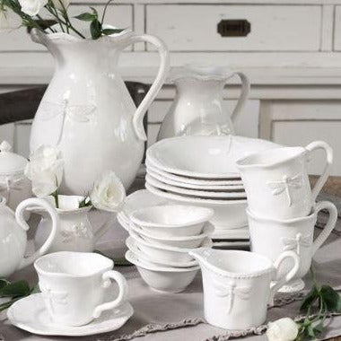 French Country Dragonfly 16 Piece Dinner Set