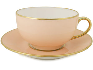 Limoge Teacup & Saucer Rose Petal