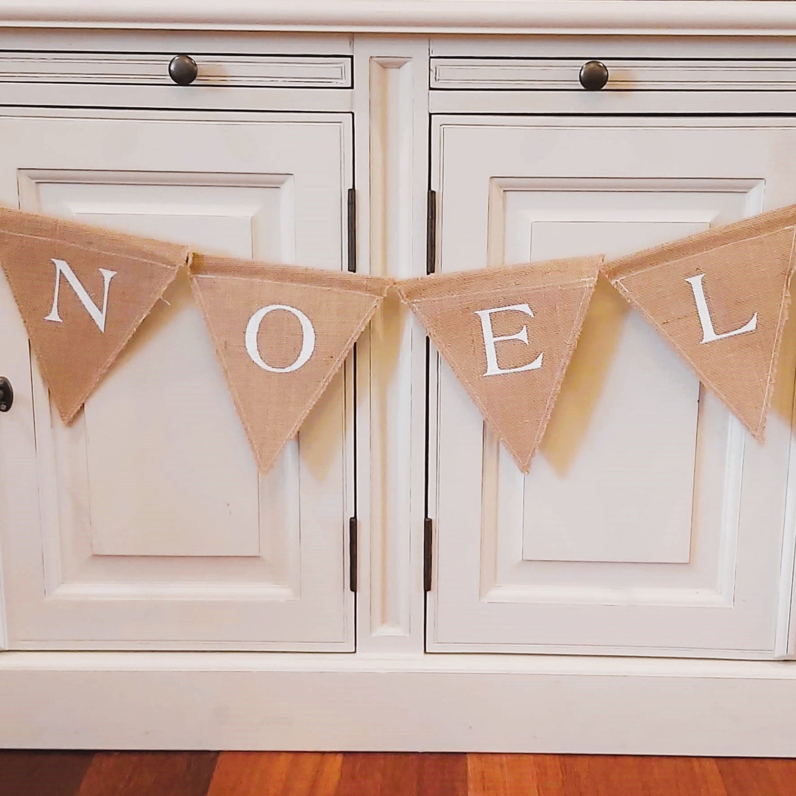 Noel Christmas Bunting  French Noël Christmas Bunting on tree
