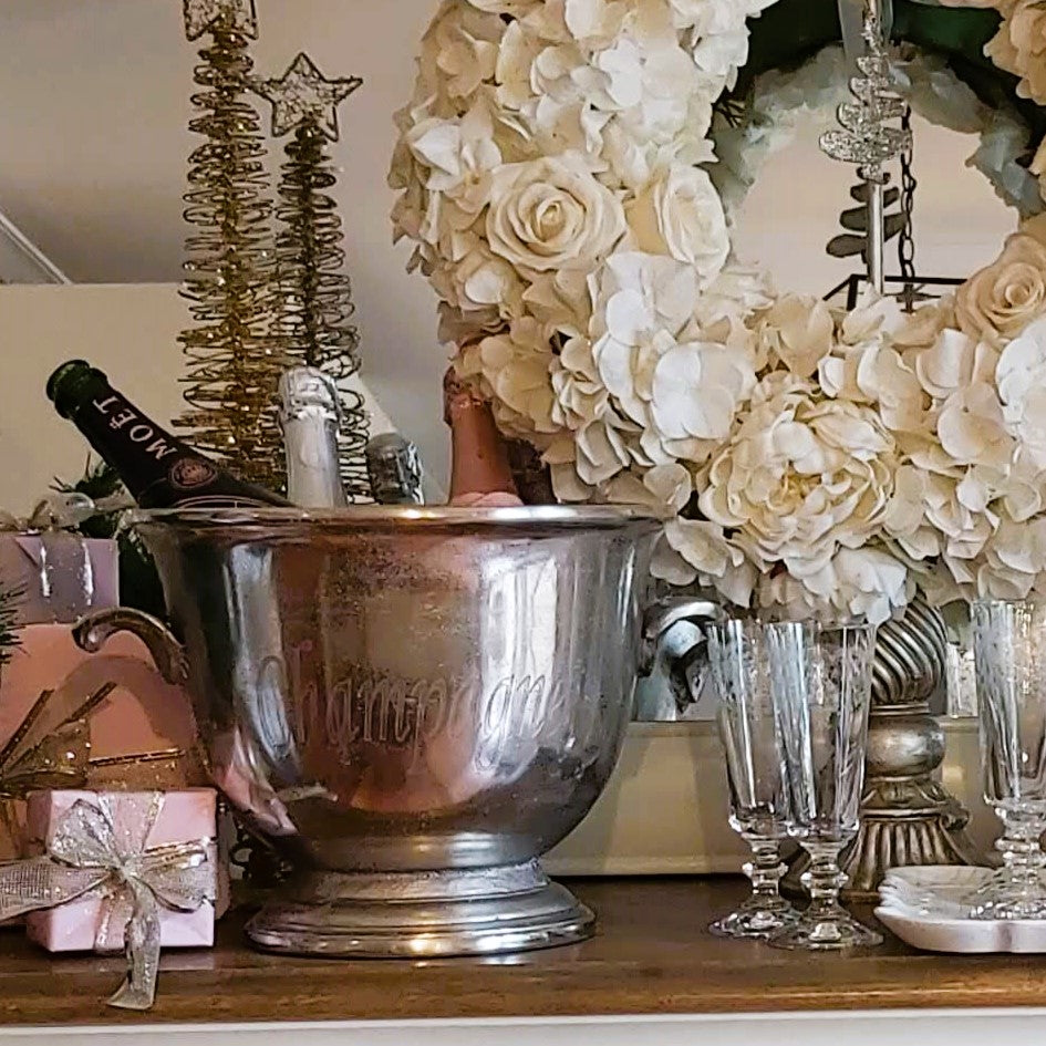Classique Champagne Bucket styled on an elegant table setting