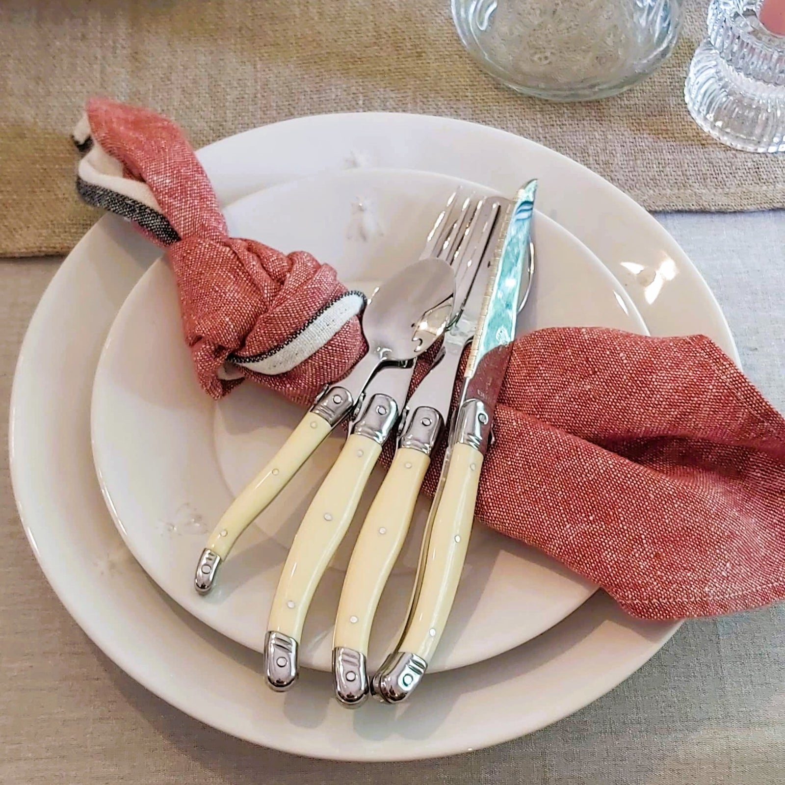 Laguiole Ivory Cutlery Set