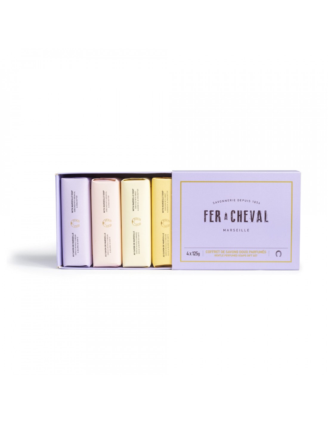 Fer à Cheval - Gift Box Set of 4 - 125g Gentle Perfumed Soaps