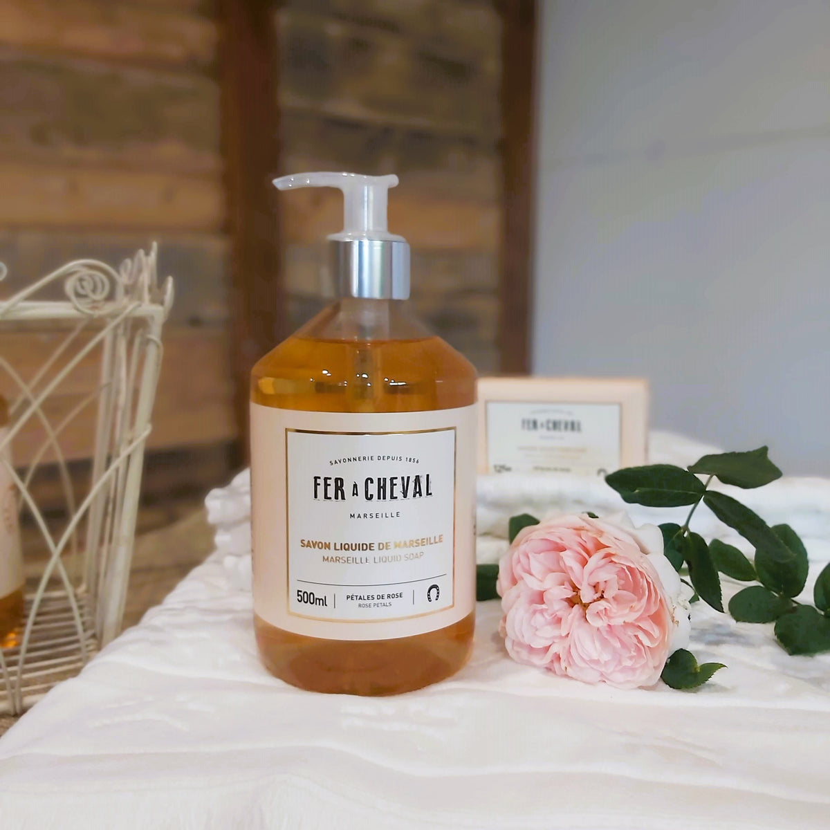 Fer a Cheval Savon de Marseille Liquid Soap - Rose Petal