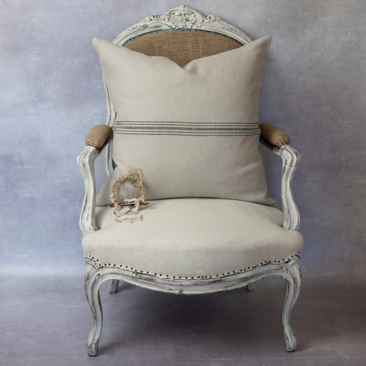 Bien French Linen Cushion - Black / Noir