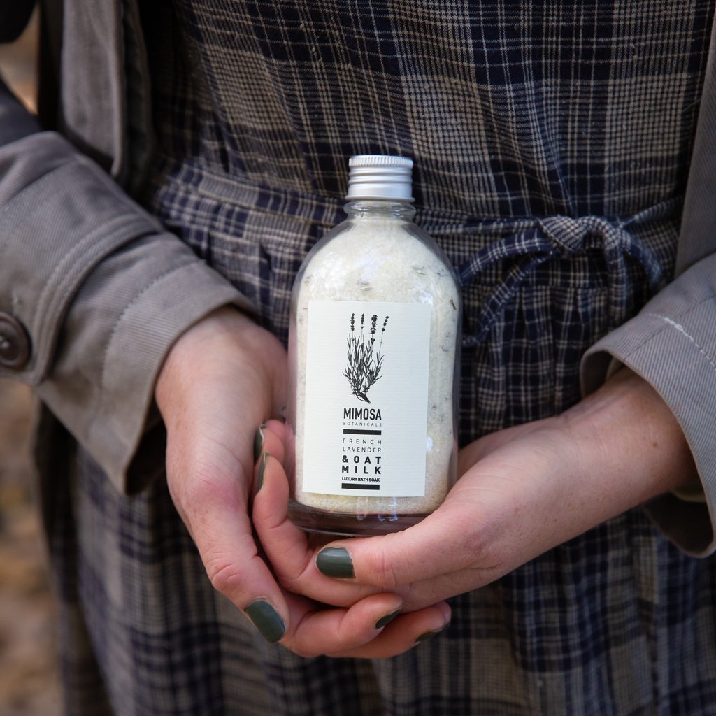 French Lavender & Oat Milk Bath Soak Petit French Apothecary 250gm