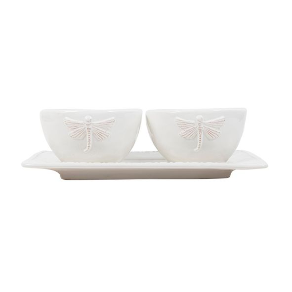 French Country Dragonfly Condiment Set