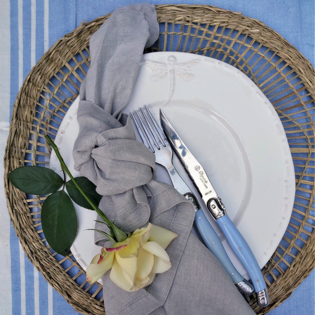 French Country Dragonfly Lunch Plate