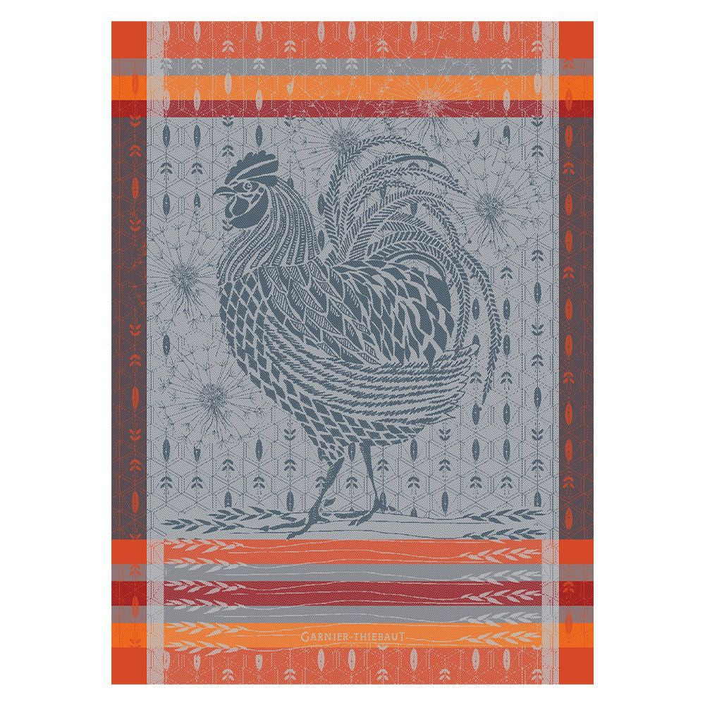 Garnier-Thiebaut Tea Towel - Coq Orange