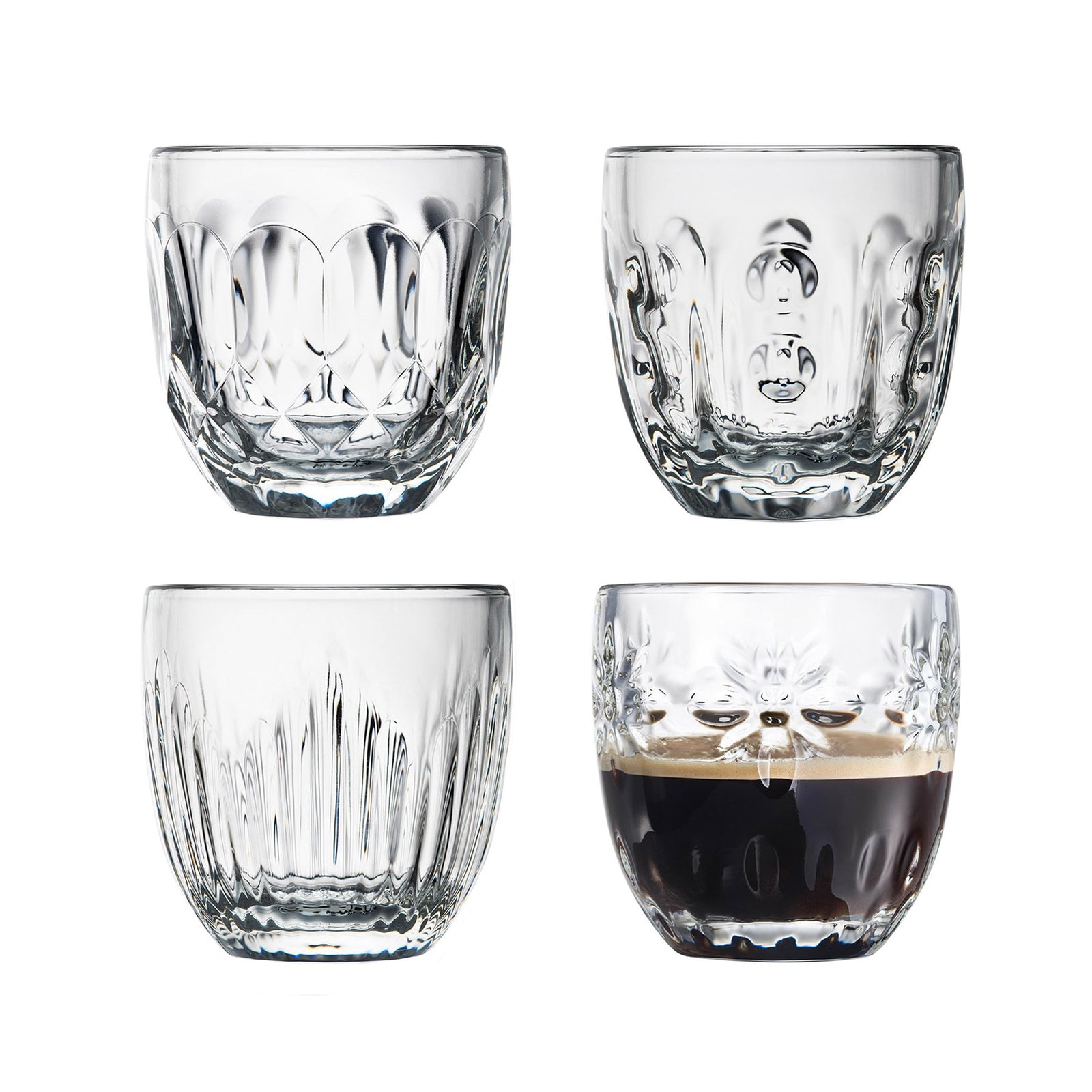 La Rochere - TROQUET ASSORTED ESPRESSO CUP - Set of 4 - GIFT BOXED