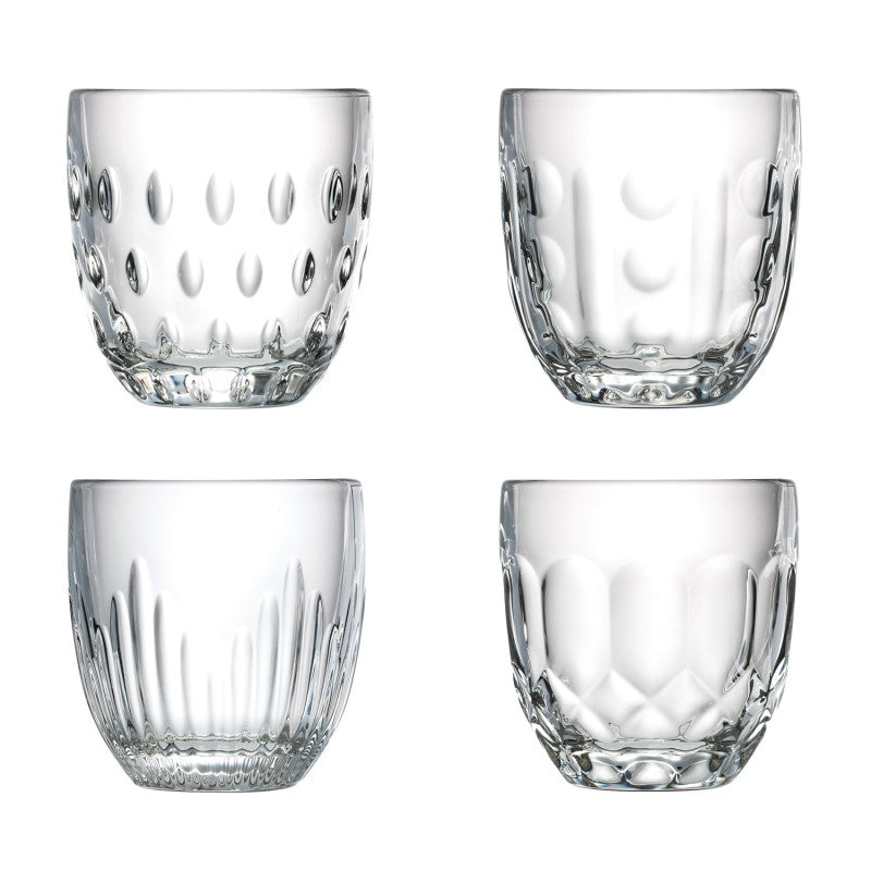 La Rochere - TROQUET ASSORTED TUMBLERS - Set of 4 - GIFT BOXED