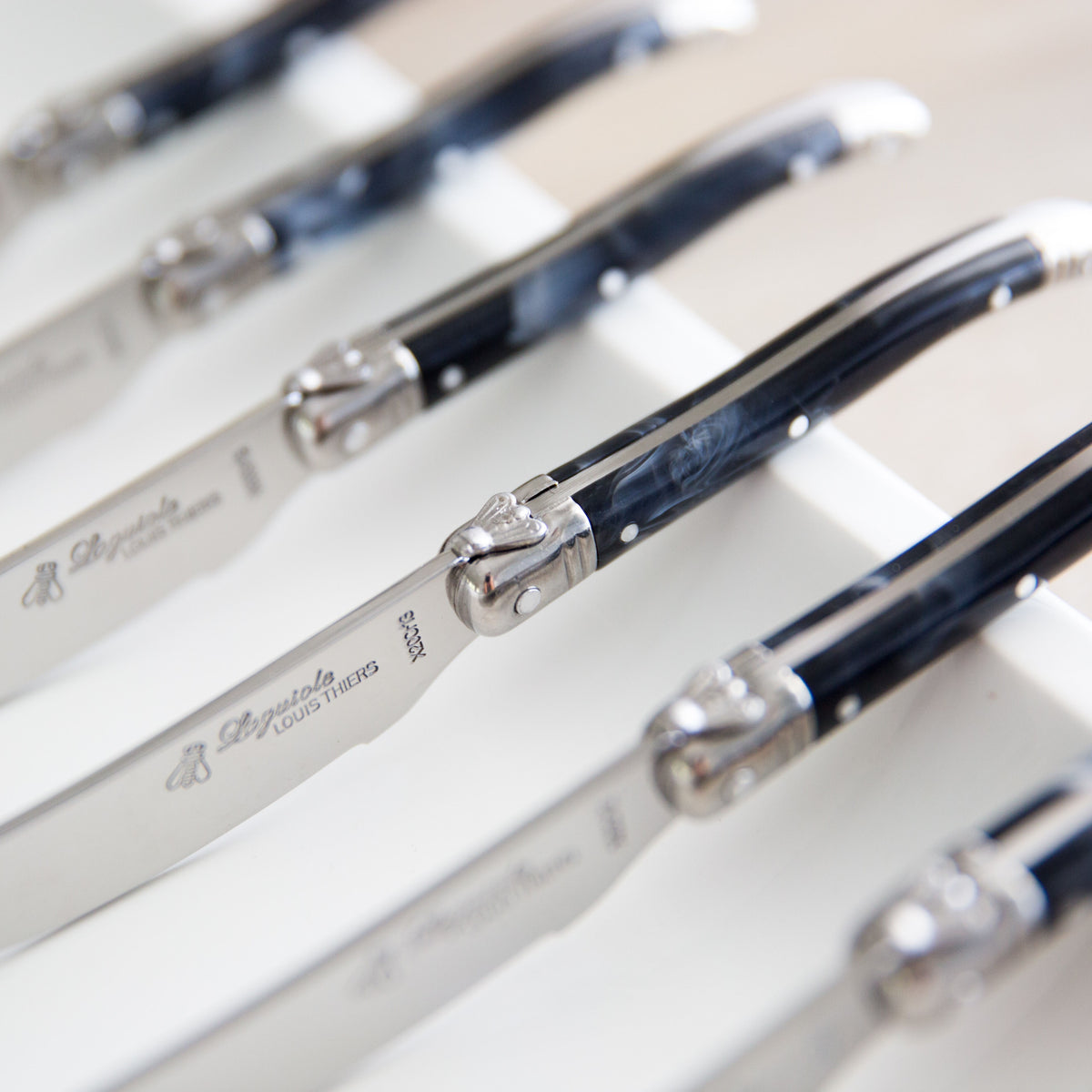 Laguiole Pate Knife Set Black