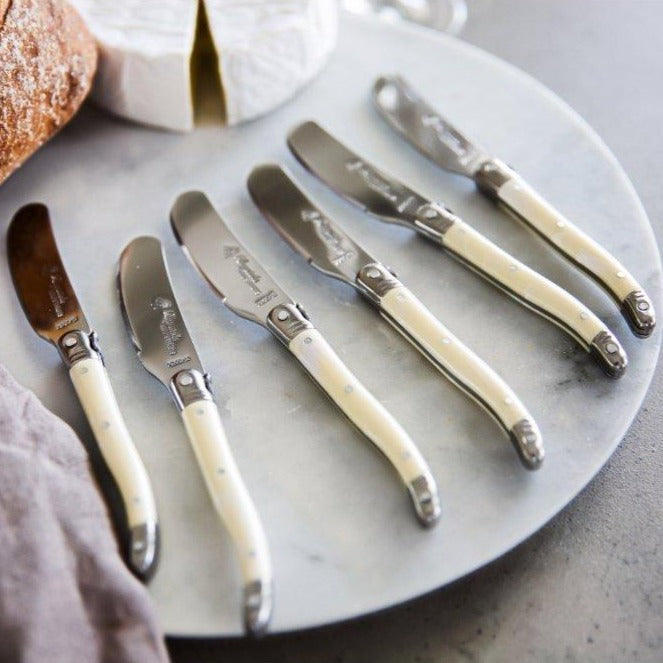 Laguiole by Louis Thiers Luxe - Pate/Cheese Set - Ivory Colour