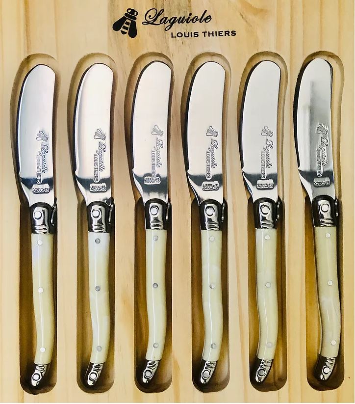 Laguiole by Louis Thiers Luxe - Pate/Cheese Set - Ivory Colour