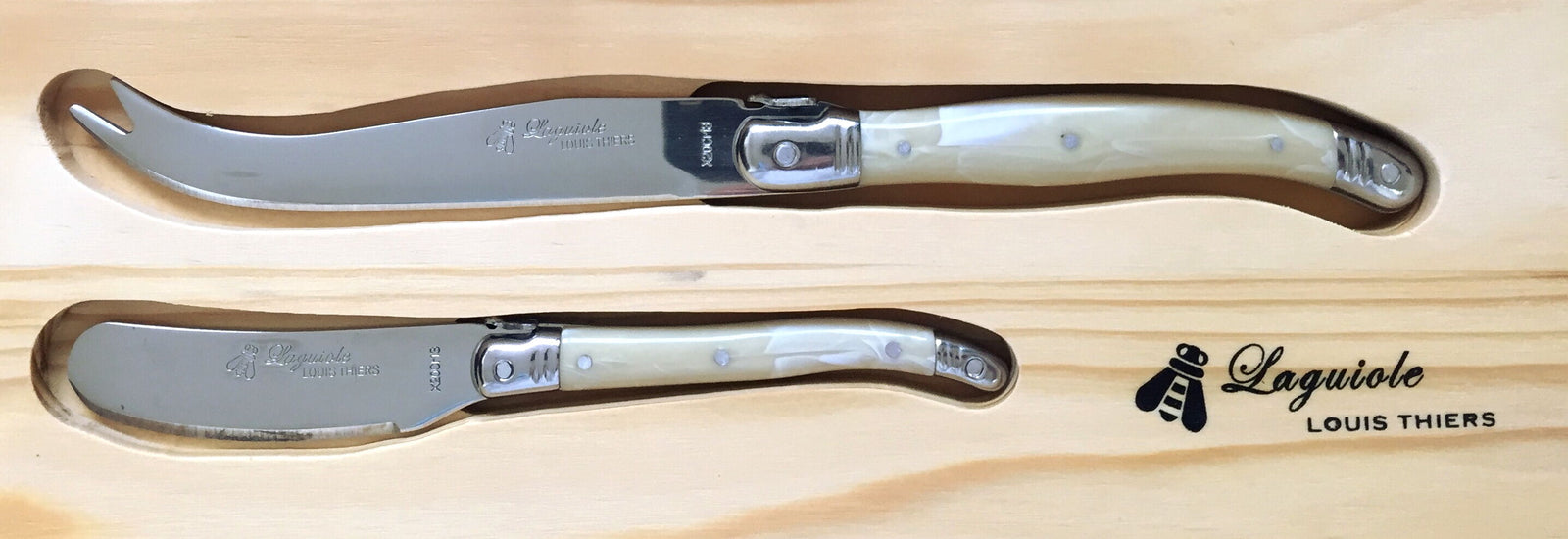 Laguiole by Louis Thiers Luxe Cheese Set - Ivory