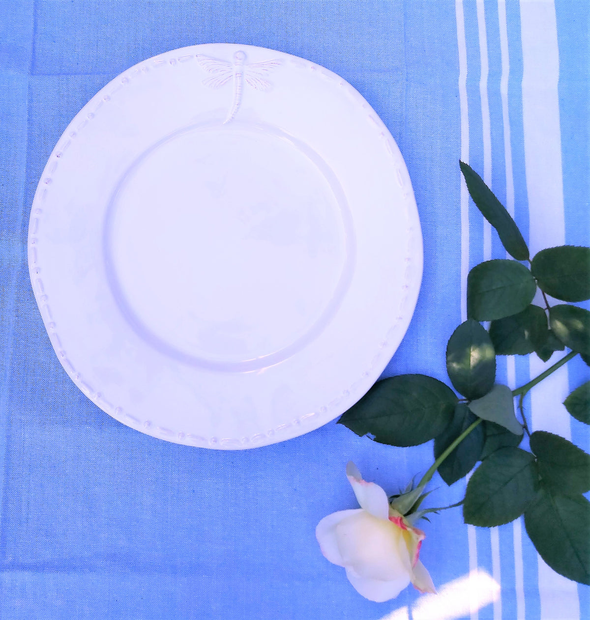 Malmaison Monogram - Bleu Tea Towel