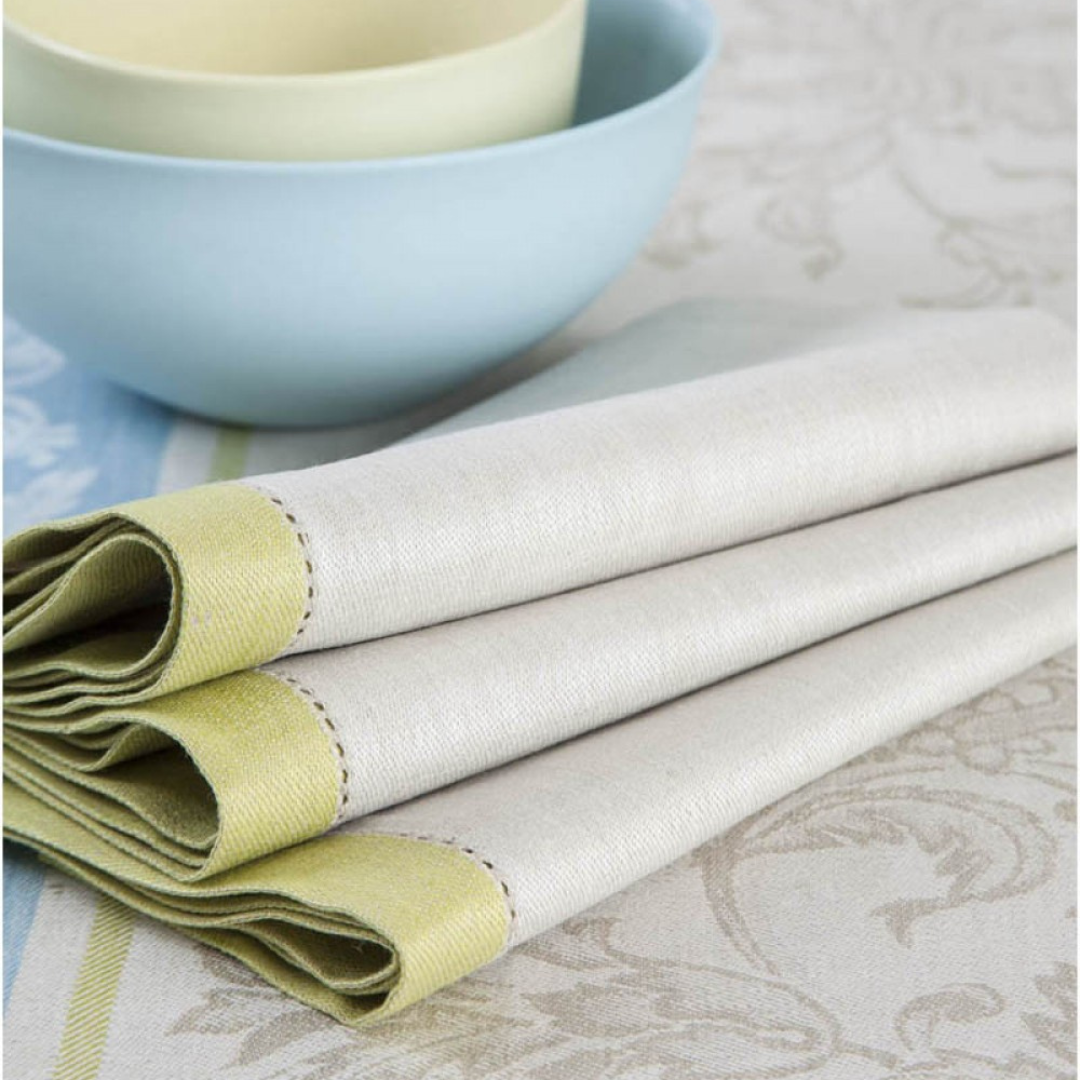 Malmaison Pure Linen Damask Napkins