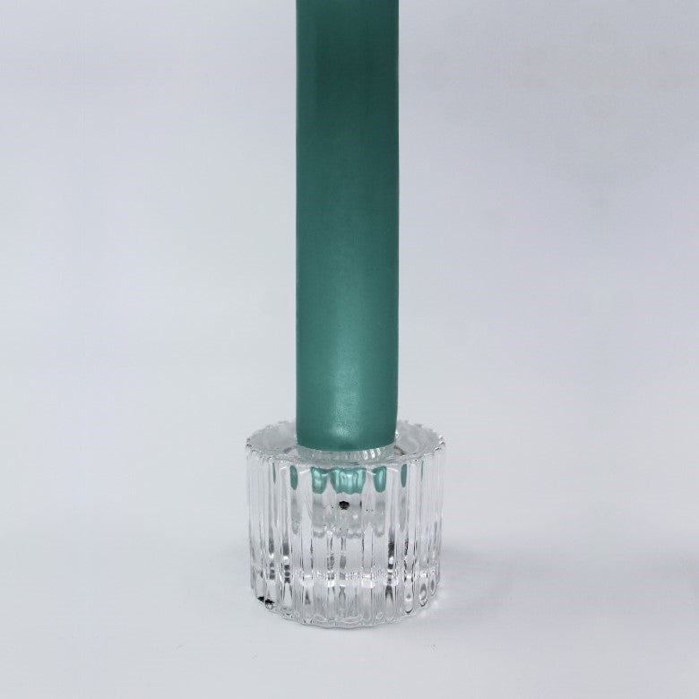 Ruffle Glass Candle Holder 4cm
