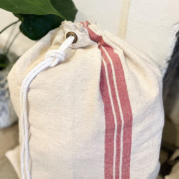 French Stripe Laundry Sack