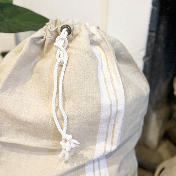 French Stripe Laundry Sack